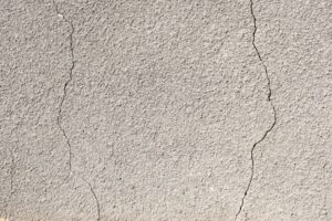 Cement crack on the wall surface
